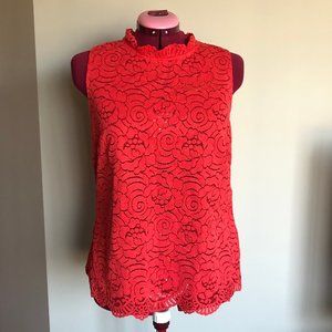 Banana Republic Sleeveless Lace Top - Size Large